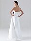 cheap Bridesmaid Dresses-Ball Gown / A-Line Bridesmaid Dress Strapless Sleeveless Color Block Floor Length Satin with Sash / Ribbon / Buttons / Draping 2022