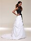 cheap Special Occasion Dresses-Ball Gown Open Back Dress Quinceanera Formal Evening Sweep / Brush Train Sleeveless Halter Neck Satin with Sash / Ribbon Beading 2024