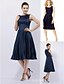 cheap Special Occasion Dresses-Ball Gown 1950s Dress Cocktail Party Wedding Party Knee Length Sleeveless Bateau Neck Stretch Satin with Pleats 2024