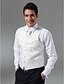 cheap Cufflinks-Custom Made Single Breasted Four-button Collarless Regular Length Groom Vest