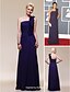 Χαμηλού Κόστους Βραδινά Φορέματα-Ίσια Γραμμή Όλα τα Στυλ των Διάσημων Εμπνευσμένα από τα Grammy Ανοικτή Πλάτη Επίσημο Βραδινό Φόρεμα Ένας Ώμος Αμάνικο Μακρύ Σιφόν με Πιασίματα Πούλιες Βολάν 2020