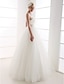 Χαμηλού Κόστους Νυφικά Φορέματα-Φορεματα για γαμο Βραδινή τουαλέτα Στράπλες Στράπλες Μακρύ Τούλι Νυφικά φορέματα Με Φιόγκος Ζώνη / Κορδέλα 2024