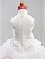 cheap Flower Girl Dresses-Ball Gown Floor Length Flower Girl Dress First Communion Cute Prom Dress Satin with Pick Up Skirt Fit 3-16 Years