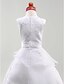 cheap Flower Girl Dresses-Ball Gown Floor Length Wedding / First Communion Flower Girl Dresses - Organza / Satin Sleeveless Jewel Neck with Sash / Ribbon / Embroidery / Spring / Summer / Fall / Winter