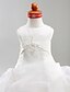 cheap Flower Girl Dresses-Ball Gown Floor Length Flower Girl Dress First Communion Cute Prom Dress Satin with Pick Up Skirt Fit 3-16 Years