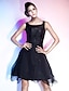 preiswerte Kleider für besondere Anlässe-Ballkleid Riemen Knie-Länge Chiffon Kleid mit Drapiert durch TS Couture®