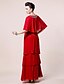 cheap Mother of the Bride Dresses-A-Line Mother of the Bride Dress Jewel Neck Floor Length Chiffon Half Sleeve with Beading 2020