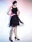preiswerte Kleider für besondere Anlässe-Ballkleid Riemen Knie-Länge Chiffon Kleid mit Drapiert durch TS Couture®