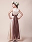 cheap Junior Bridesmaid Dresses-Princess Floor Length Junior Bridesmaid Dress Wedding Party Satin Sleeveless Bateau Neck with Sash / Ribbon 2022 / Fall / Winter / Spring / Summer / Apple