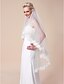 رخيصةأون طرحات الزفاف-الأحادي الحجاب زفاف الفالس مع حافة زين الدانتيل