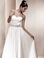 halpa Häämekot-A-Line Wedding Dresses Sweetheart Neckline Floor Length Satin Strapless Vintage Inspired with Sash / Ribbon Crystals 2021