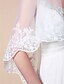 preiswerte Hochzeitsschleier-One-Tier-Tüll Walzer Brautschleier mit Spitze applique Rand
