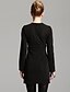 cheap TS Dresses-Black Dress - Long Sleeve Winter Black