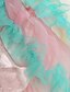 Χαμηλού Κόστους Cufflinks-Γραμμή Α / Πριγκίπισσα Μέχρι το γόνατο Φόρεμα για Κοριτσάκι Λουλουδιών - Τούλι / Σαρμέζ Αμάνικο με Φιόγκος(οι) / Βολάν / Λουλούδι με / Άνοιξη / Καλοκαίρι / Χειμώνας