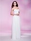 cheap Special Occasion Dresses-Sheath / Column Elegant All Celebrity Styles Formal Evening Military Ball Dress Sweetheart Neckline Sleeveless Floor Length Chiffon with Ruched Draping Side Draping 2022