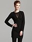 cheap TS Dresses-Black Dress - Long Sleeve Winter Black