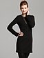 cheap TS Dresses-Black Dress - Long Sleeve Winter Black