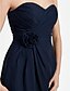 cheap Bridesmaid Dresses-Sheath / Column Sweetheart Neckline / Strapless Floor Length Chiffon Bridesmaid Dress with Criss Cross / Flower