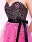 preiswerte Kleider für besondere Anlässe-Ball Gown Cute Dress Homecoming Cocktail Party Short / Mini Sleeveless Strapless Tulle with Sash / Ribbon Beading 2024