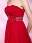 cheap Cocktail Dresses-Ball Gown Holiday Homecoming Cocktail Party Dress Strapless Sleeveless Short / Mini Chiffon with Beading Draping Side Draping 2021