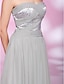 cheap Cocktail Dresses-Ball Gown Homecoming Cocktail Party Dress Sweetheart Neckline Strapless Sleeveless Knee Length Chiffon Stretch Satin with Ruched Beading Draping 2021