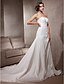 cheap Wedding Dresses-Hall Wedding Dresses Court Train A-Line Sleeveless Halter Sweetheart Taffeta With 2023 Spring Bridal Gowns