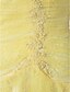 abordables Robes d&#039;Occasions Spéciales-Robe Fête scolaire Trapèze Elégant Longueur Sol Coeur Sans Manches Satin Avec Billes 2023