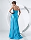 cheap Evening Dresses-Ball Gown Formal Evening Military Ball Dress Strapless Sleeveless Sweep / Brush Train Stretch Satin with Ruched 2020
