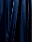 tanie Sukienki na specjalne okazje-Balowa Elegancja Kolacja oficjalna Bal wojskowy Sukienka Na jedno ramię Długi rękaw Tren sweep Rozciągliwa satyna z Koraliki Drapowania Drapowania boczna 2020