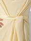 tanie Sukienki na specjalne okazje-Ołówkowa / Kolumnowa Fason celebrycki Elegancja Spotkanie towarzyskie Studniówka Sukienka W serek Bez rękawów Asymetryczna Szyfon z Szafra / Wstążka Drapowania boczna Rozcięcie z przodu 2022