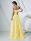 Χαμηλού Κόστους Φορέματα ειδικών περιστάσεων-Γραμμή Α Κομψό Φόρεμα Χοροεσπερίδα Επίσημο Βραδινό Μακρύ Αμάνικο Καρδιά Σατέν με Χάντρες 2023