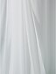 Недорогие Вечерние платья-Футляр Элегантный стиль Платье Торжественное мероприятие С коротким шлейфом Длинный рукав Погруженный декольте Шифон с Плиссировка Аппликации 2022