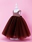 cheap Flower Girl Dresses-Ball Gown Floor Length Flower Girl Dress - Satin / Tulle Sleeveless Square Neck with Bow(s) / Spring / Summer / Fall / Winter / First Communion