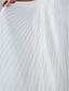 ieftine Rochii de Seară-Linia -A Elegant Rochie Bal Lungime Podea Fără manșon Pe Umăr Organza cu Pliuri Detalii Cristal 2022 / Seară Formală