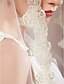 abordables Voiles de Mariée-magnifiques d&#039;un niveau voiles de mariage cathédrale avec de la dentelle applique bord