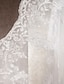 levne Svatební šaty-Svatební šaty Mořská panna Kopeček Bez rukávů Dlouhá vlečka Krajka Svatební šaty S 2024