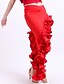 billiga Danskläder till latindans-flamenco klänning Dancewear viskos med volanger kjol för damer