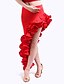 billiga Danskläder till latindans-flamenco klänning Dancewear viskos med volanger kjol för damer