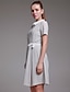 cheap TS Clearance-Light gray Dress - Short Sleeve Summer Light gray