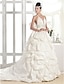 זול שמלות כלה-אולם שמלות חתונה שובל קורט גזרת A ללא שרוולים קולר אורגנזה עם 2023 קיץ שמלות כלה