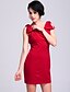 Недорогие Распродажа TS® - скидки до 80%-Красный Платье - Без рукавов Лето Красный Синий