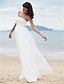 cheap Wedding Dresses-Sheath / Column Strapless Floor Length Organza / Satin Made-To-Measure Wedding Dresses with by