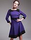 cheap TS Dresses-Cotton Winter Cotton Purple Khaki
