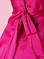 cheap Cufflinks-A-Line / Princess Tea Length Flower Girl Dress - Taffeta Sleeveless V Neck with Bow(s) / Draping / Side Draping by LAN TING BRIDE®