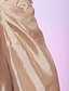 Χαμηλού Κόστους Κοκτέιλ Φορέματα-Βραδινή τουαλέτα Αργίες Κοκτέιλ Πάρτι Φόρεμα Δένει στο Λαιμό Λαιμόκοψη V Αμάνικο Μέχρι το γόνατο Ταφτάς με Πιασίματα Βολάν Πλαϊνό ντραπέ 2020