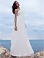 お買い得  ウェディングドレス-A-Line Wedding Dresses Sweetheart Neckline Watteau Train Chiffon Spaghetti Strap Beach Sparkle &amp; Shine with Beading 2020
