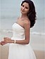 cheap Wedding Dresses-Sheath / Column Strapless Floor Length Organza / Satin Made-To-Measure Wedding Dresses with by