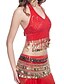 cheap Belly Dancewear-Belly Dance Coin Beading Women&#039;s Performance Sleeveless Polyester