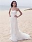 cheap Wedding Dresses-Beach Wedding Dresses Sheath / Column Sweetheart Sleeveless Sweep / Brush Train Satin Bridal Gowns With Ruched Beading 2024