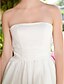 cheap Wedding Dresses-A-Line / Princess Strapless Short / Mini Satin Made-To-Measure Wedding Dresses with by / Little White Dress